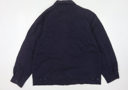 Mens UK Size L Brooker Blue Basic Jacket