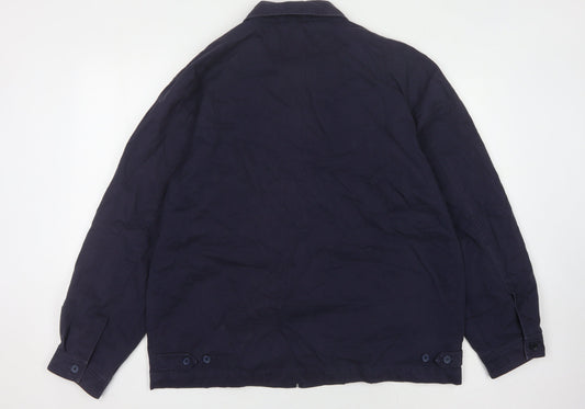 Mens UK Size L Brooker Blue Basic Jacket