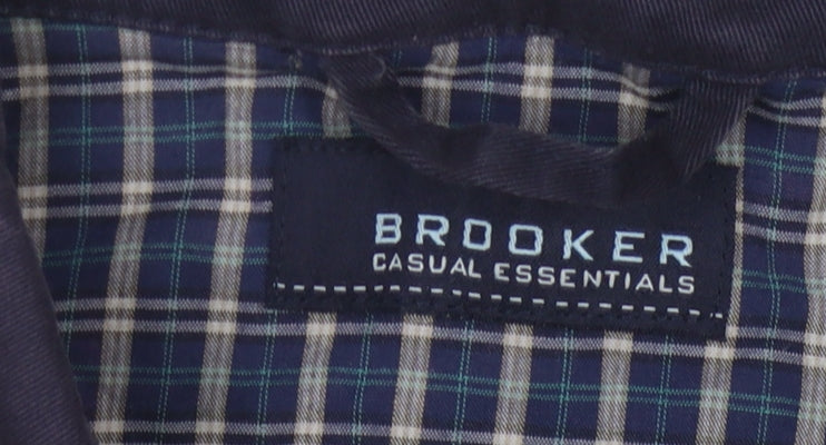 Mens UK Size L Brooker Blue Basic Jacket