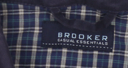 Mens UK Size L Brooker Blue Basic Jacket