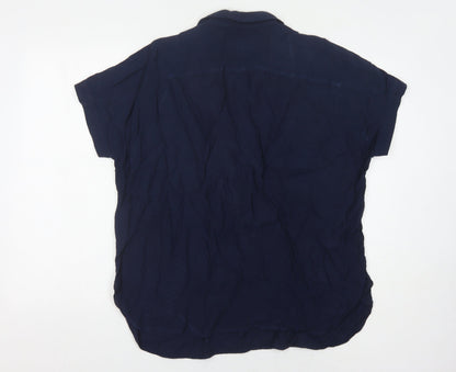 Womens UK Size 16 White Label Blue  Blouse