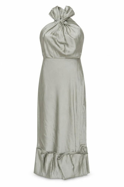 Front view of ASOS EDITION Women's Grey Sleeveless Dress