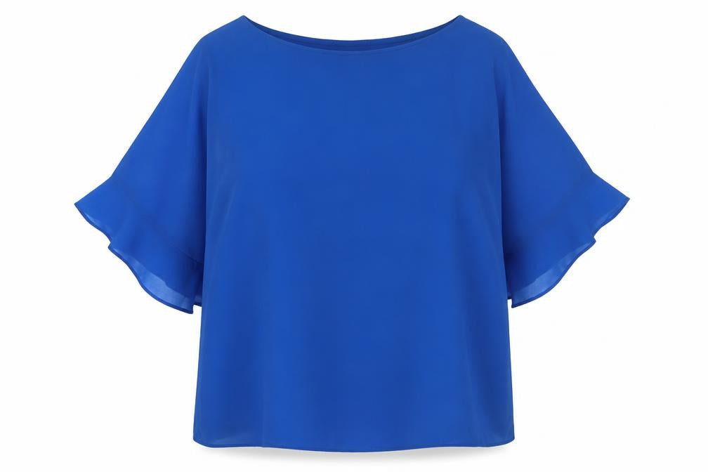 Womens UK Size L Wallis Blue Basic Blouse