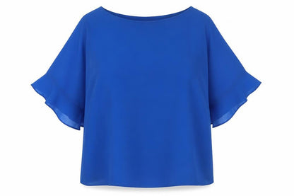 Womens UK Size L Wallis Blue Basic Blouse