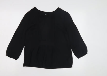 Womens UK Size XS Soaked in Luxury Black  Blouse