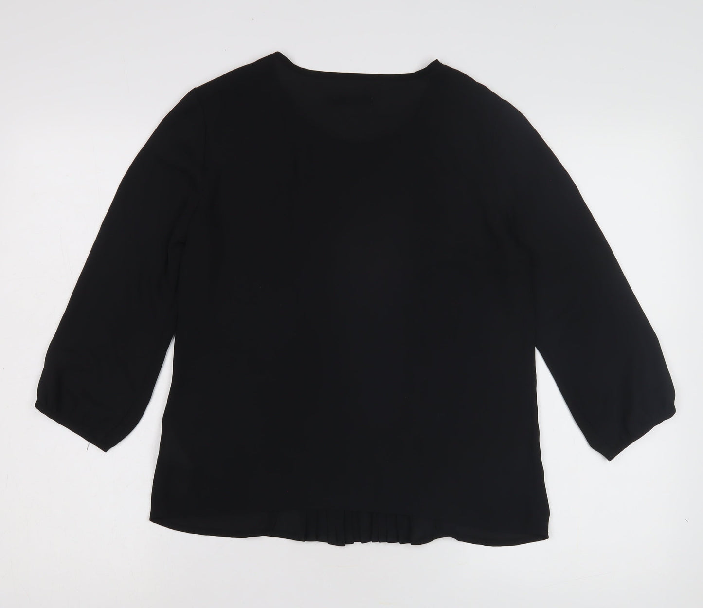 Womens UK Size XS Soaked in Luxury Black  Blouse