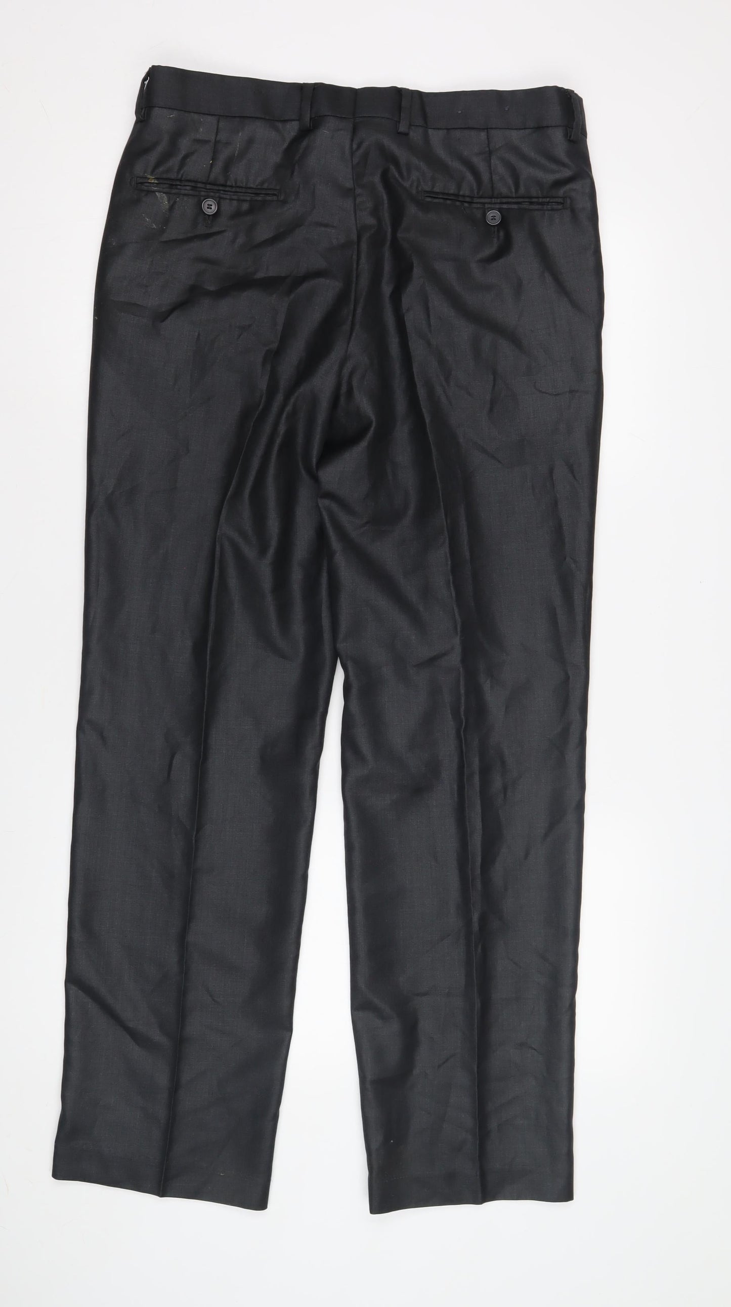 Stefano Conti Men's Black Suit Trousers Size 34
