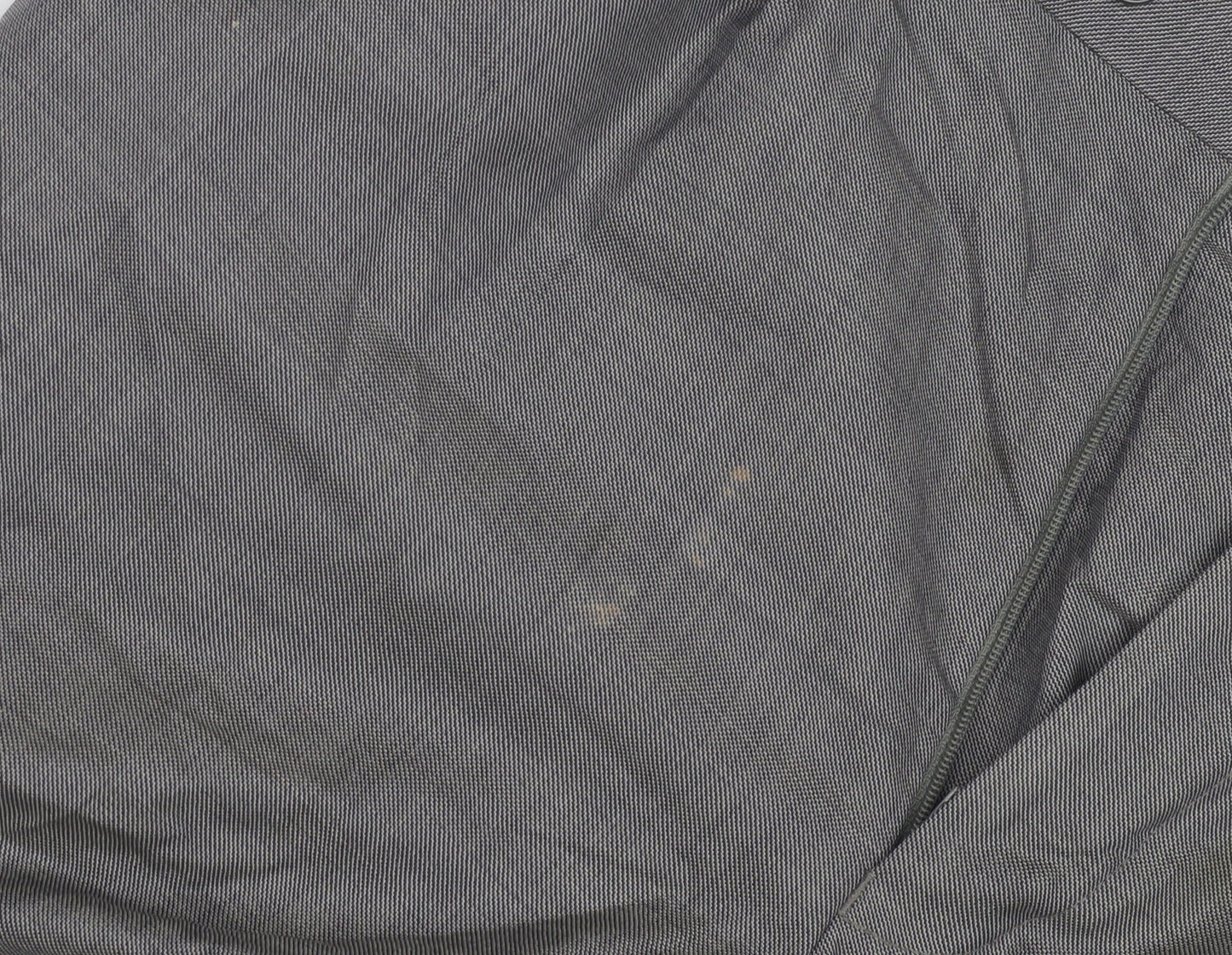 Womens UK Size 32 in Marks and Spencer Regular Fit Business Workwear Grey Trouse