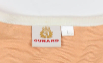 Cunard Women's Orange Short Sleeve T-Shirt, Size L