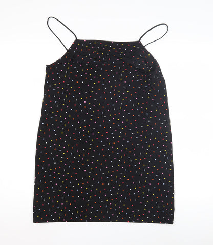Womens UK Size 10 Topshop Black Camisole Tank