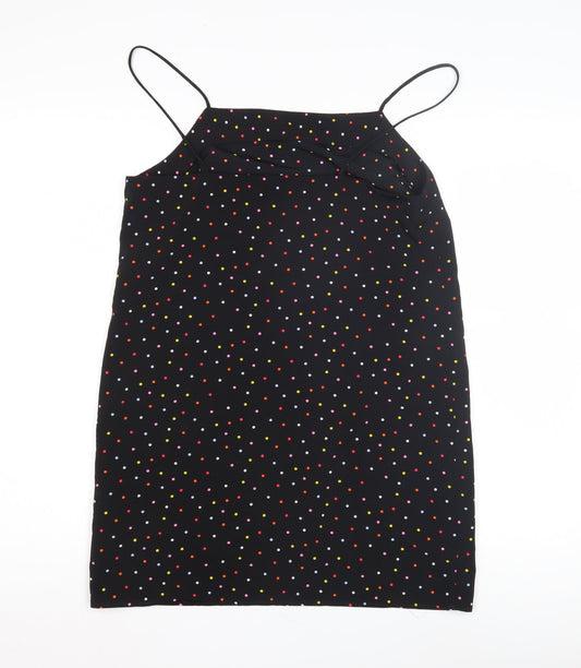 Womens UK Size 10 Topshop Black Camisole Tank