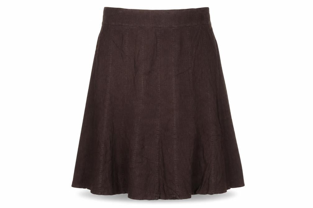 Womens UK Size 16 EWM Brown A-Line Skirt