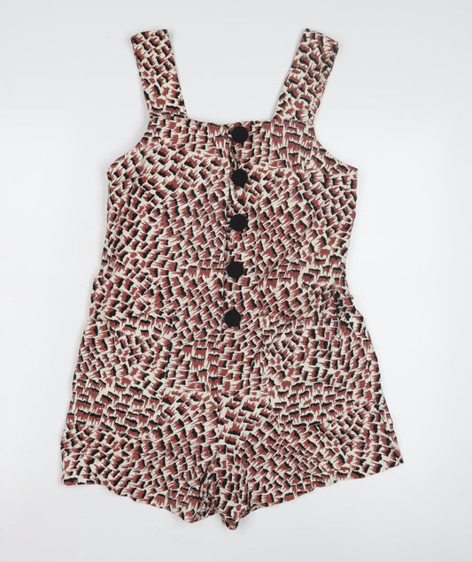 Topshop Women's Multicoloured Size 8 Playsuit