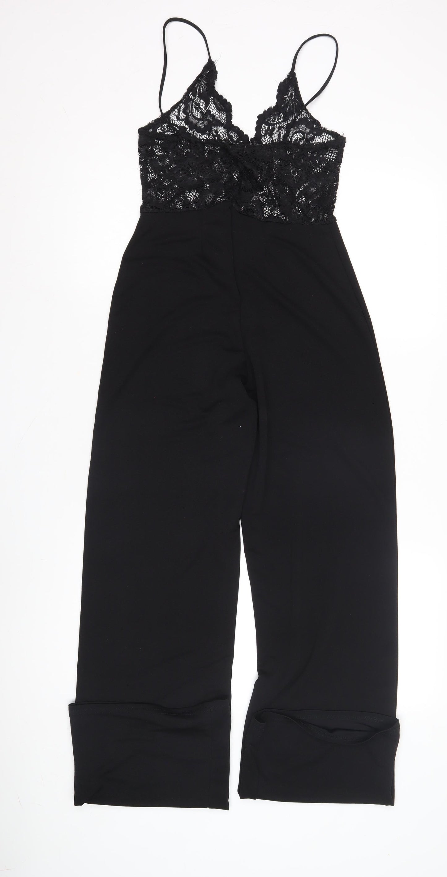Marks and Spencer Women's Black Lace Jumpsuit Size 6