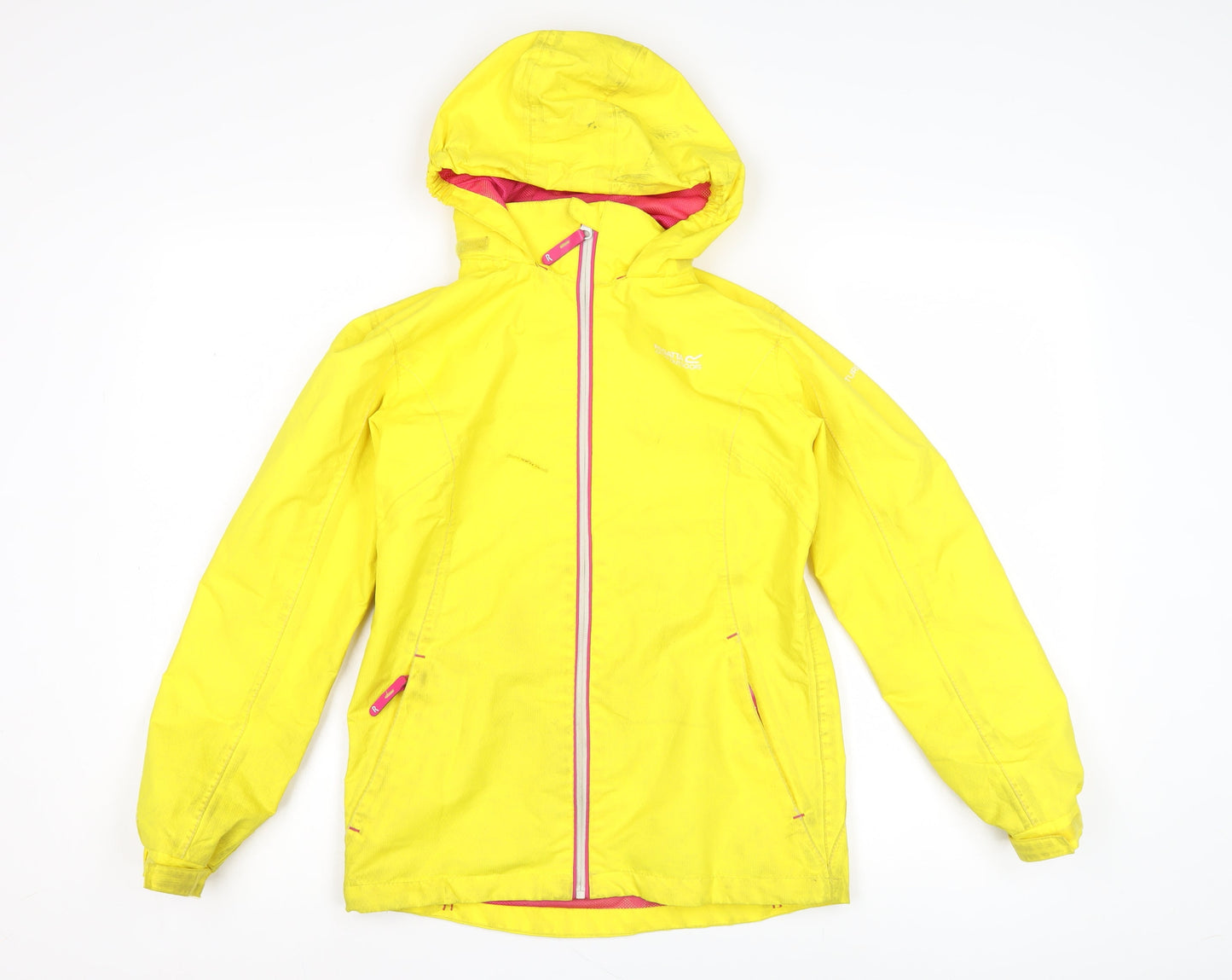 Regatta Girls Yellow Parka Jacket 11-12 Waterproof