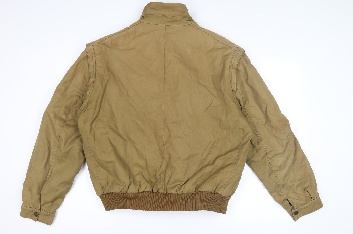 Unisex Adults UK Size 44 Spring Brown Bomber Jacket