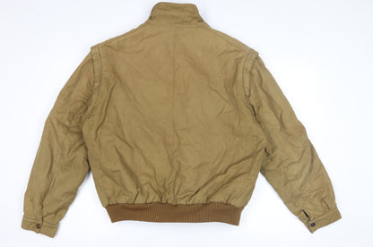Unisex Adults UK Size 44 Spring Brown Bomber Jacket