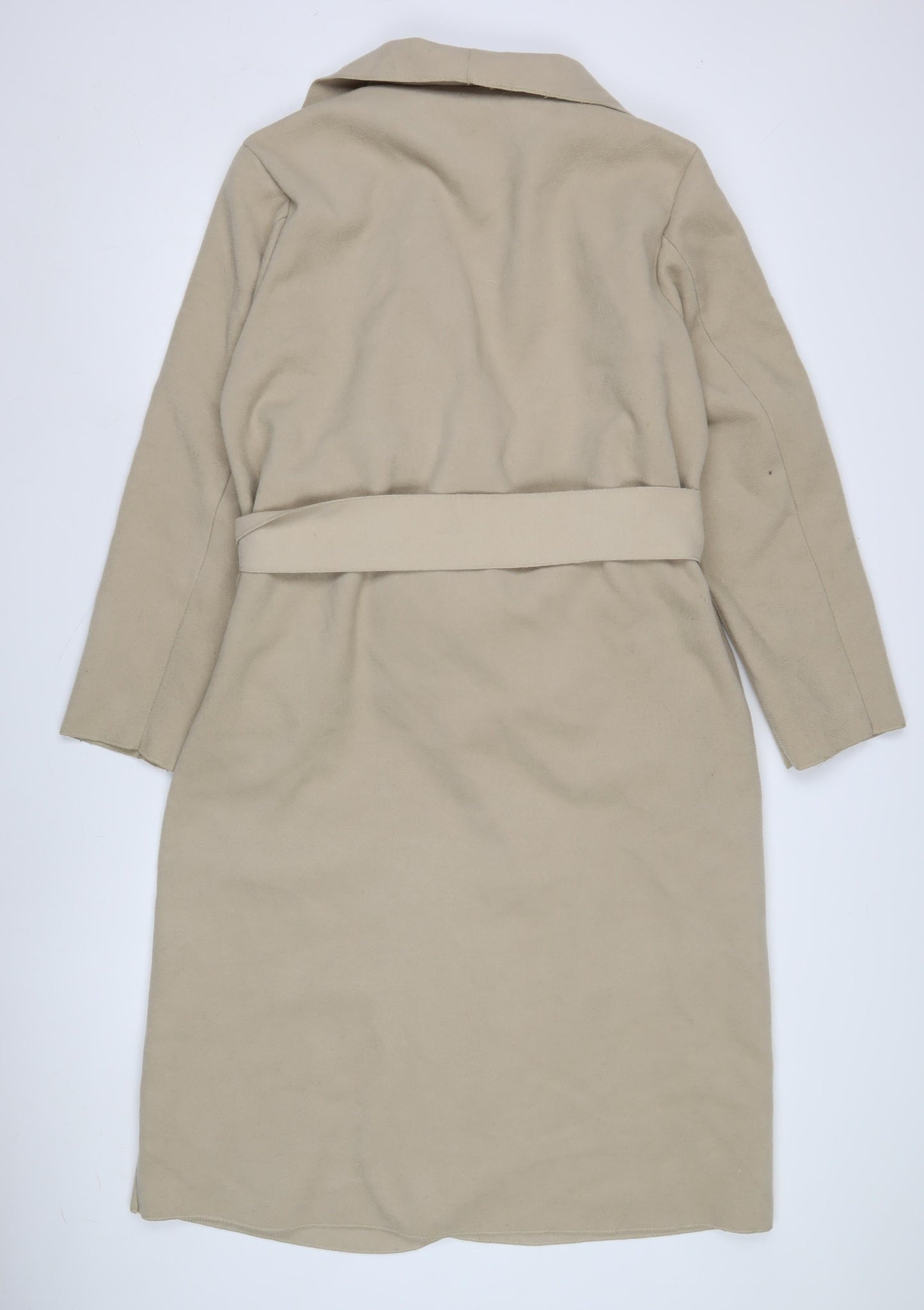 Luca Vanucci Women's Beige Belted Trench Coat S