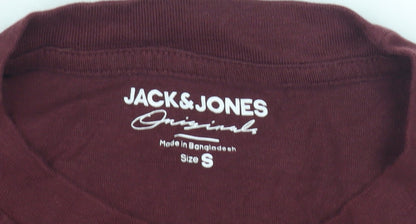Jack & Jones Men’s Red Small Logo T-Shirt