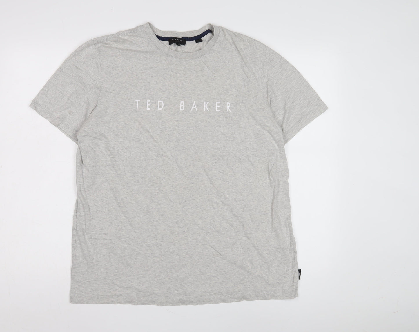 Ted Baker Men's Grey Crew Neck T-Shirt L Short Sleeve
