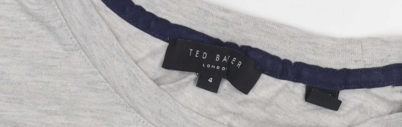 Ted Baker Men's Grey Crew Neck T-Shirt L Short Sleeve