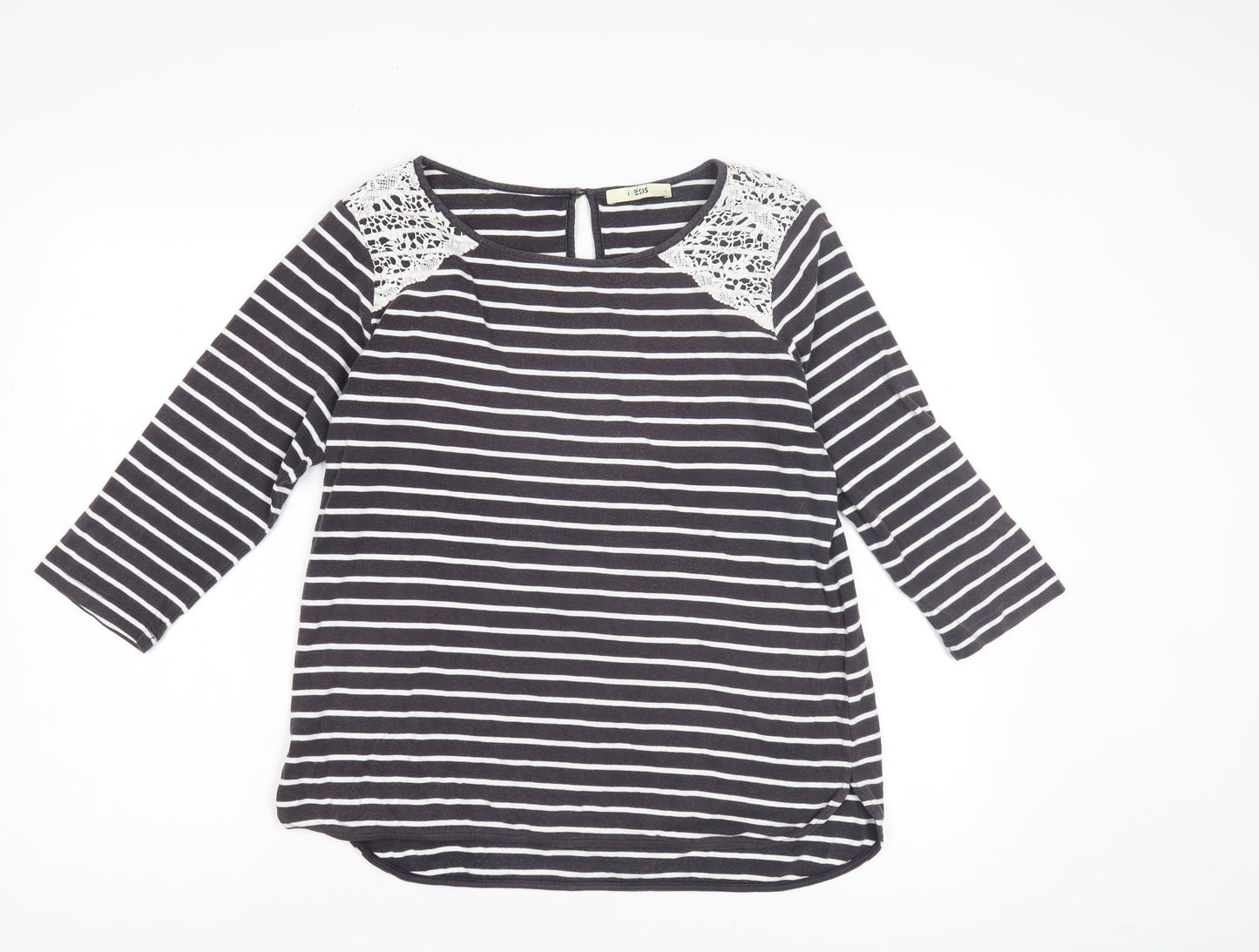 Womens UK Size L Oasis Multicoloured Basic T-Shirt
