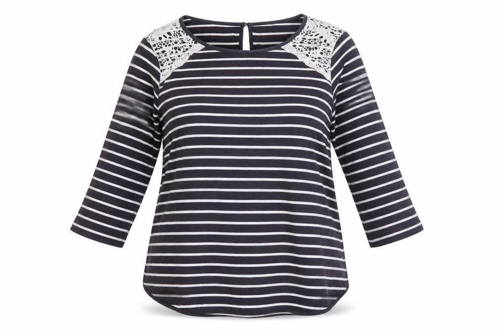 Womens UK Size L Oasis Multicoloured Basic T-Shirt
