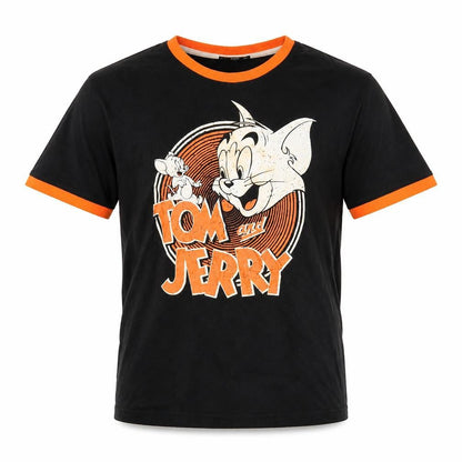 ONE Men's Black Tom & Jerry Short Sleeve T-Shirt S