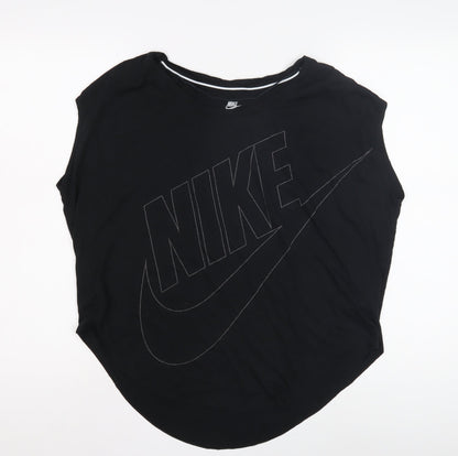 Nike Unisex Black Sleeveless Logo T-Shirt