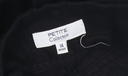 Debenhams Women's Black Size 14 Petite Skirt