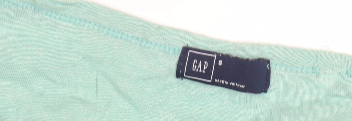 GAP Women's Green Henley Button-Up Shirt, Size S