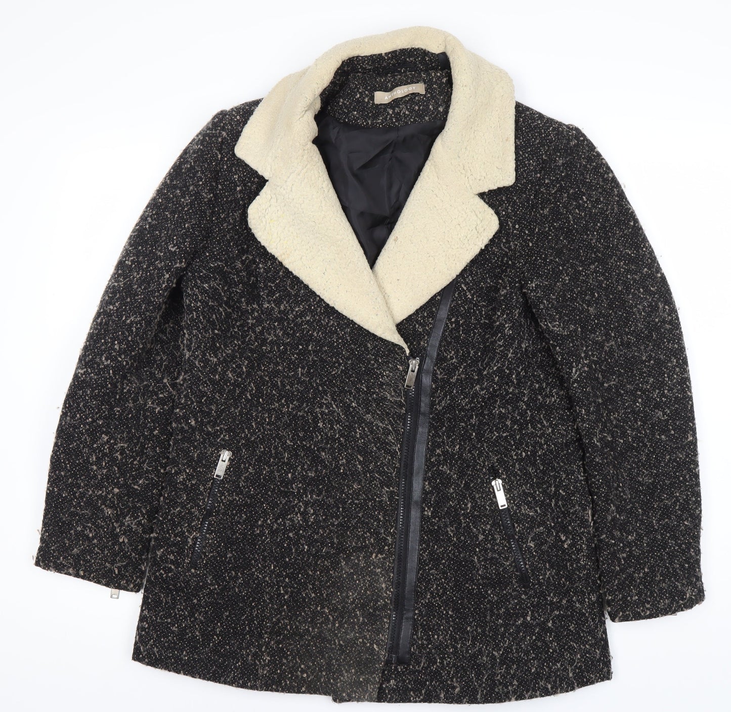 Anthology Women's Black Motorcycle Coat Size 12