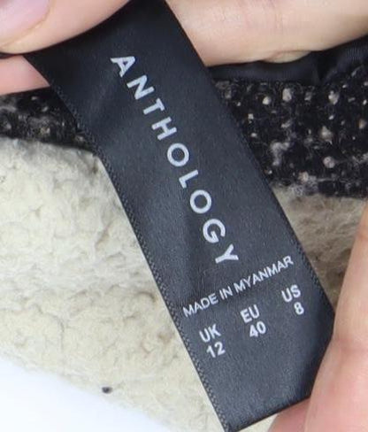 Anthology Women's Black Motorcycle Coat Size 12