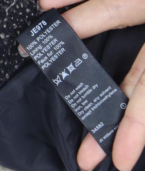 Anthology Women's Black Motorcycle Coat Size 12