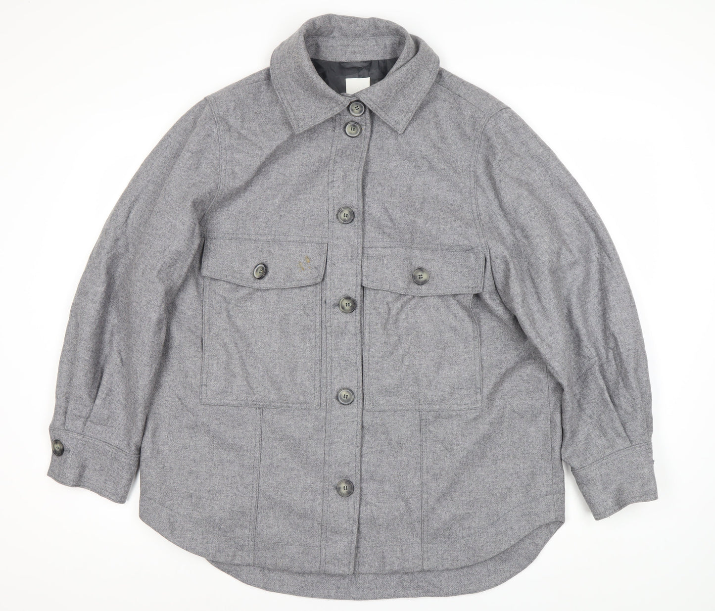 Mens UK Size M H&M Grey Basic Jacket