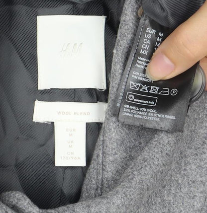 Mens UK Size M H&M Grey Basic Jacket