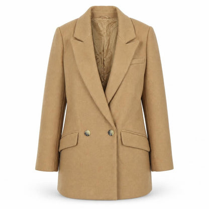 Womens UK Size S Pull&Bear Brown Overcoat