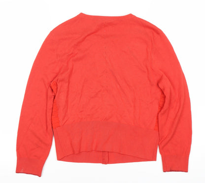 Womens UK Size S Coast Red Cardigan Jumper