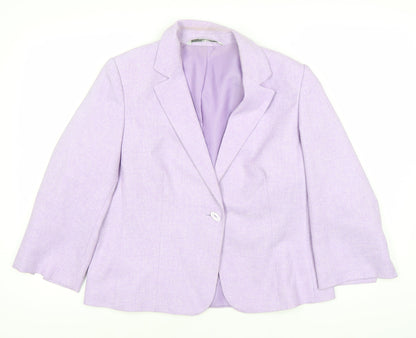Marks and Spencer Women's Purple Blazer Size 16