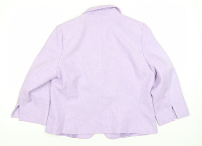 Marks and Spencer Women's Purple Blazer Size 16