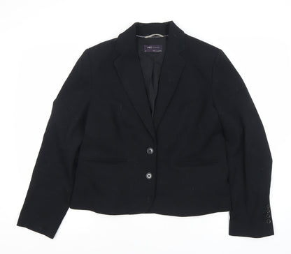 Marks and Spencer Women's Black Blazer Size 14