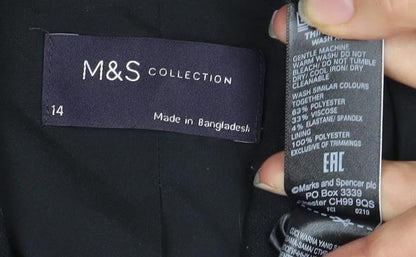 Marks and Spencer Women's Black Blazer Size 14