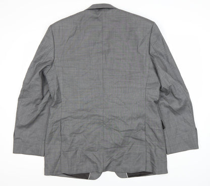 Mens UK Size 42 Jeff Banks Regular Grey Suit Jacket