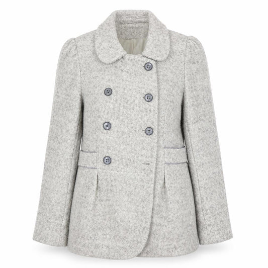 Womens UK Size 10 Warehouse Grey Pea Coat