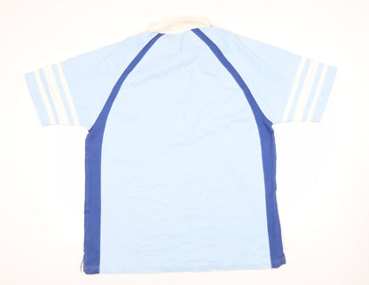 Marks and Spencer Men's Blue Colourblock Polo L