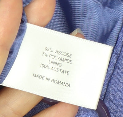 CC Women's Purple Blazer Petite Size 16 Three-Button