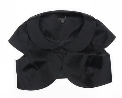 Linea Women's Black Suit Top Size 12 Short Sleeve