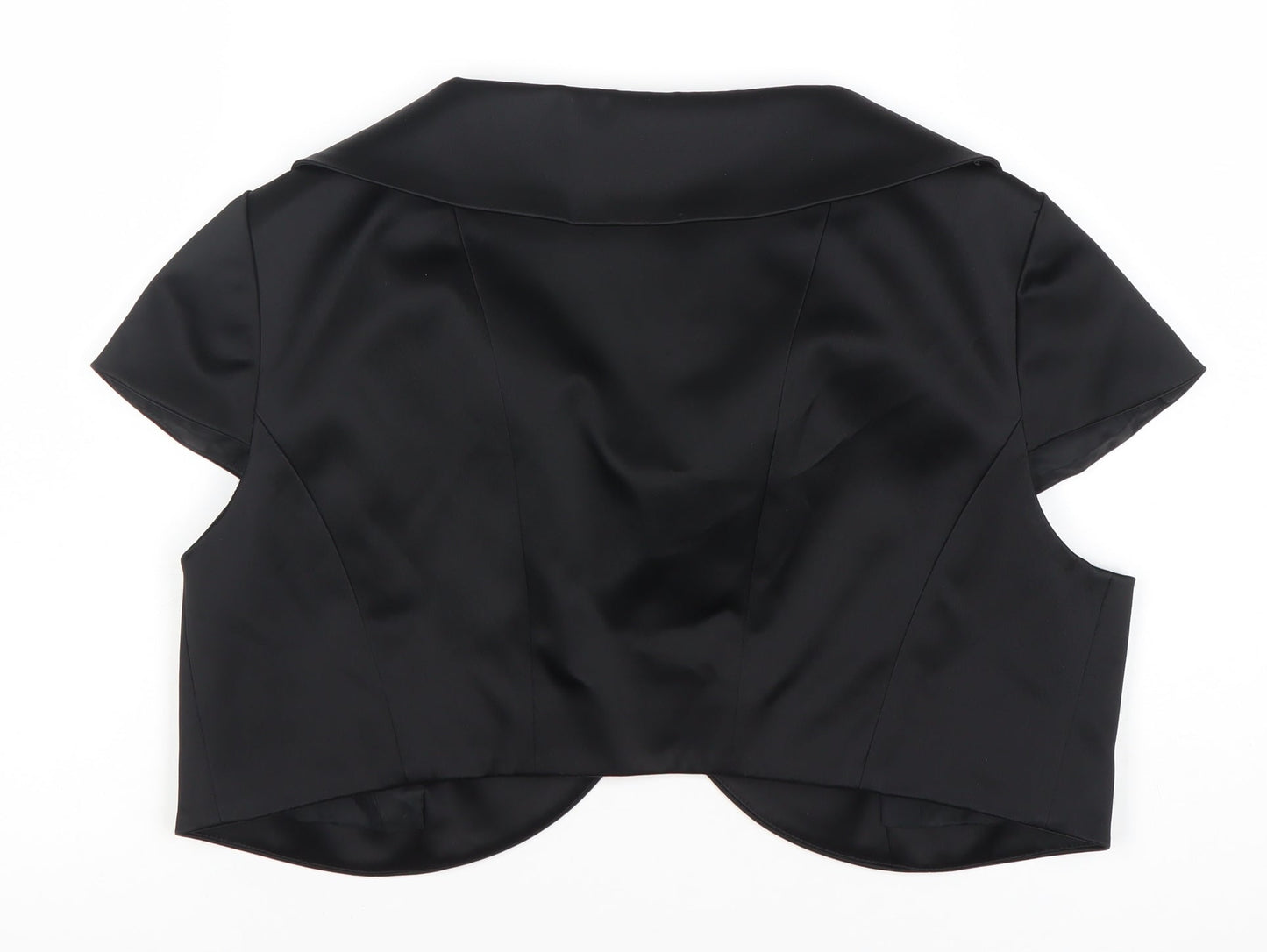 Linea Women's Black Suit Top Size 12 Short Sleeve