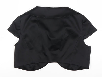 Linea Women's Black Suit Top Size 12 Short Sleeve