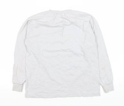 Vans Boys White Graphic Long Sleeve T-Shirt - Small